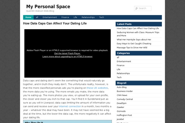 Simpleblue theme site design template sample