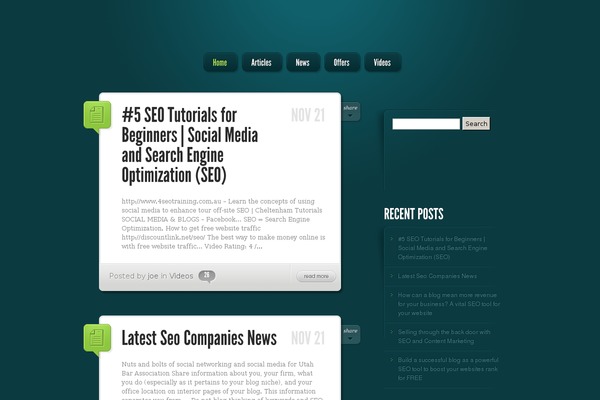 LightBright theme site design template sample