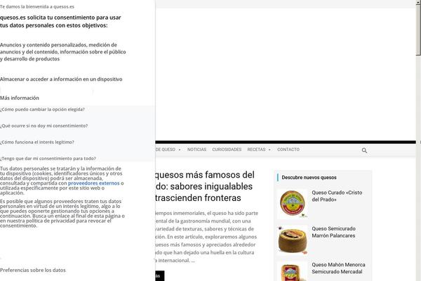 quesos.es site used Newspaper Child