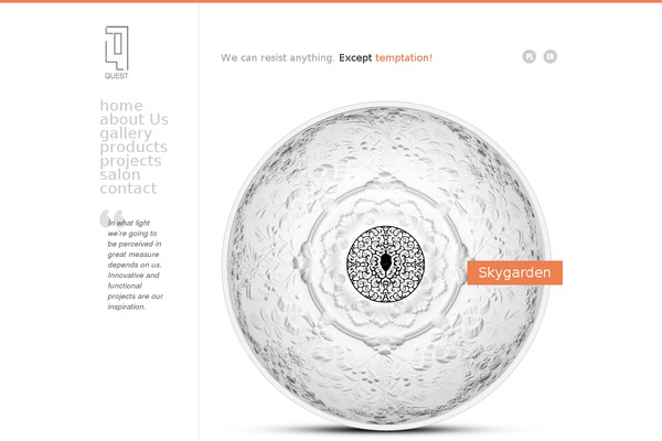 Spotlight theme site design template sample