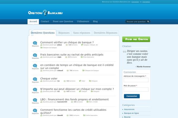 Answers theme site design template sample