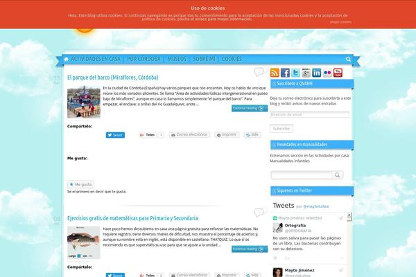 quevamosahacerhoy.com site used Sunny Blue Sky