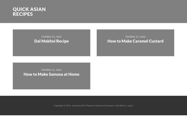 Asap theme site design template sample