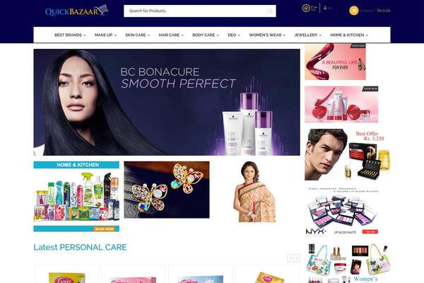 Pinshop theme site design template sample