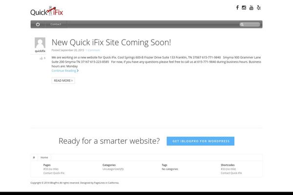iBlogPro 6 theme site design template sample
