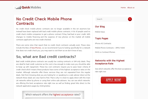 Radius theme site design template sample