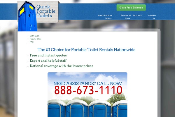 quickportabletoilets.com site used Qpt