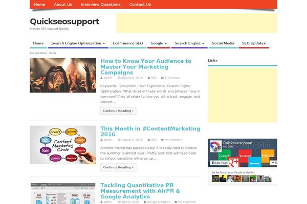 quickseosupport.com site used MesoColumn