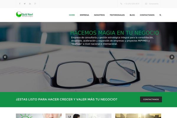 Constructo theme site design template sample