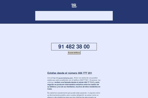 quienmellama.com site used Zed