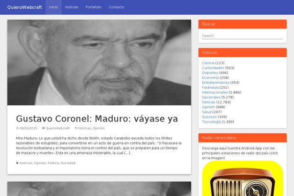 WordPress website example screenshot