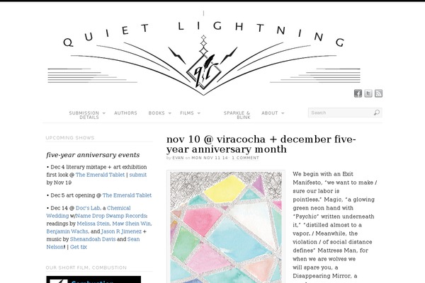 quietlightning.org site used Platform