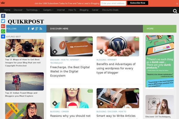 Meta-news theme site design template sample