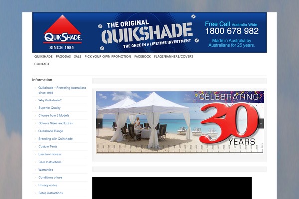 quikshade.com.au site used Beaver-builder-child