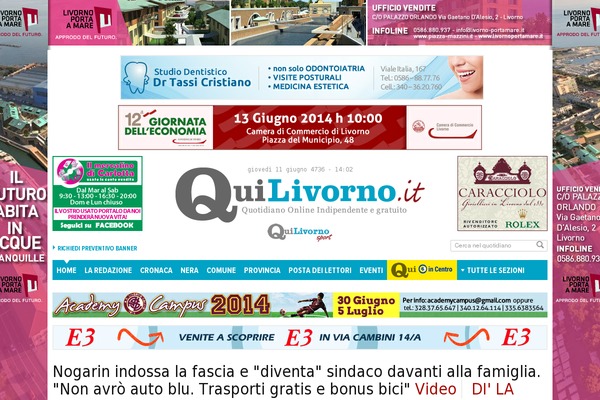 quilivorno.it site used Zaki-theme