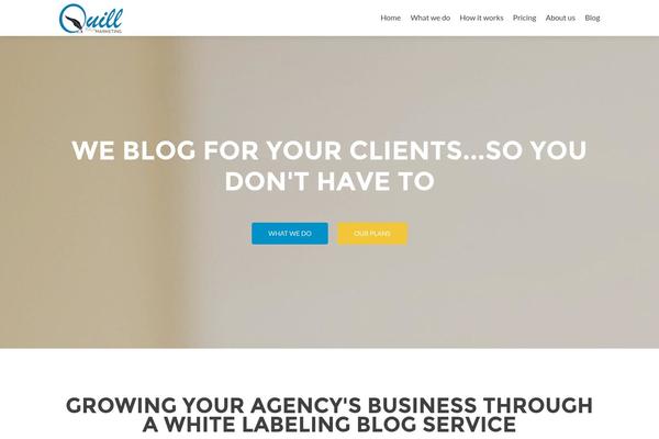 quillmarketing.com site used Zerif Pro