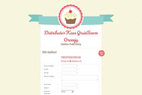 Buttercream theme site design template sample