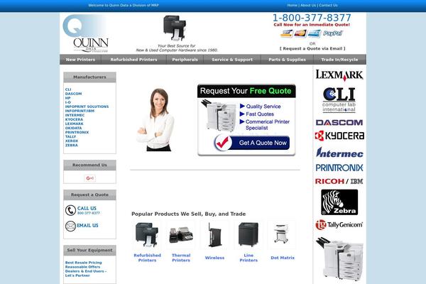 Quinn theme site design template sample