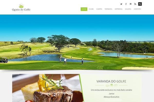 Golf theme site design template sample
