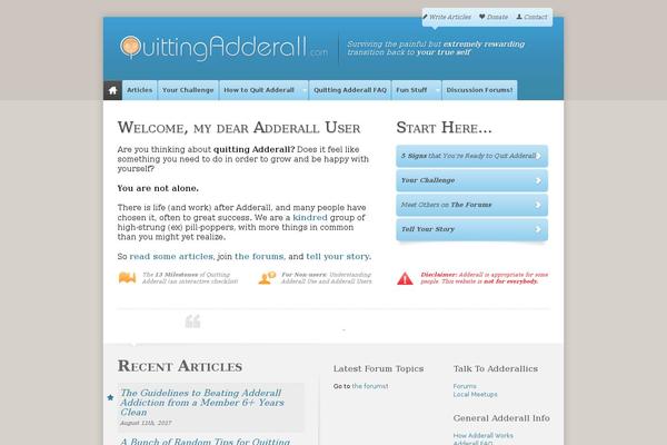 quittingadderall.com site used Quittingadderall