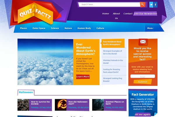 Specia theme site design template sample