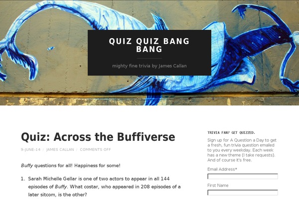Hemingway theme site design template sample
