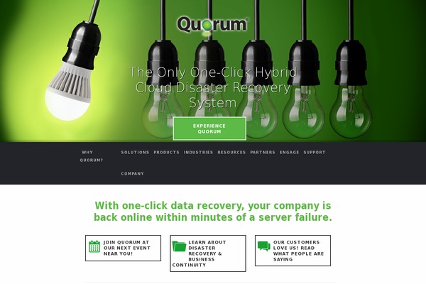 Quorum theme websites examples