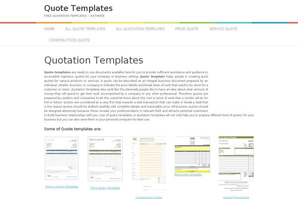 Patus theme site design template sample