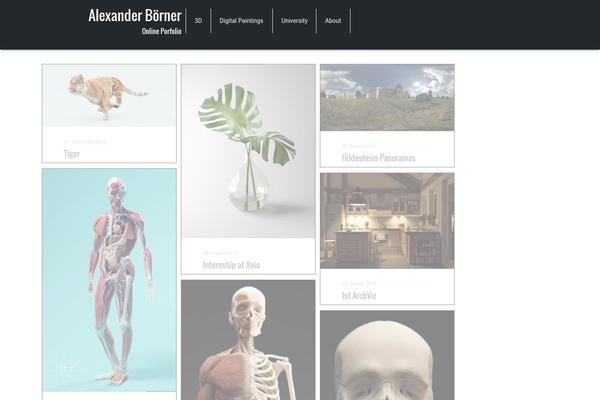 Gridly theme site design template sample