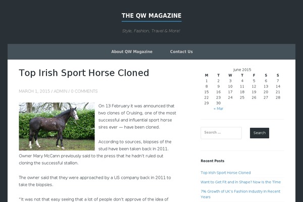 qwmagazine.com site used Finch
