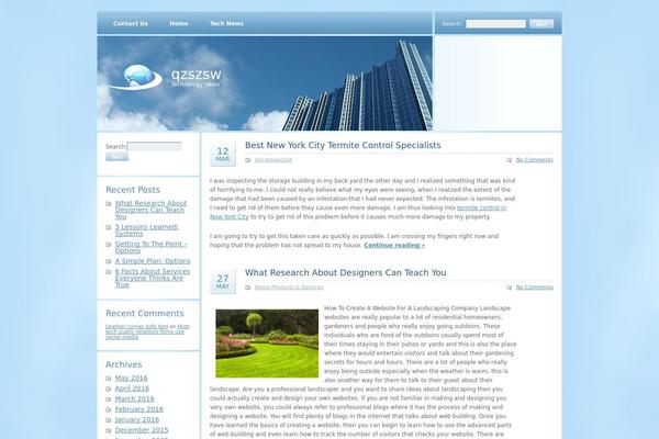 Cloudy theme site design template sample