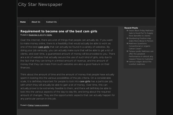 Shades of Gray theme site design template sample