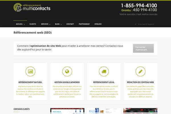 Gravity theme site design template sample