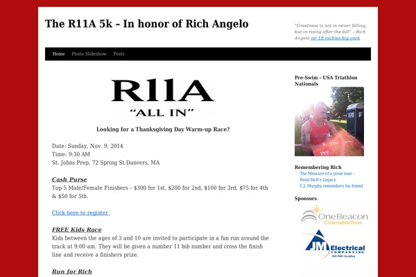 Twenty Ten theme site design template sample