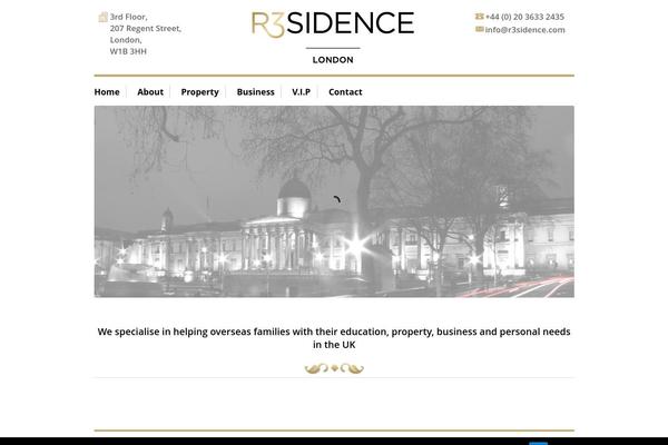 Res theme site design template sample