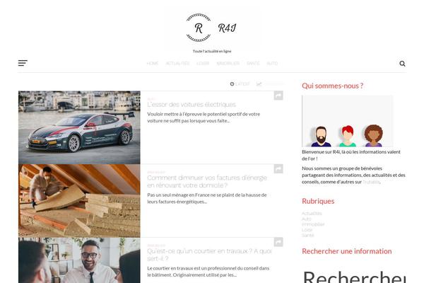 Click-mag theme site design template sample