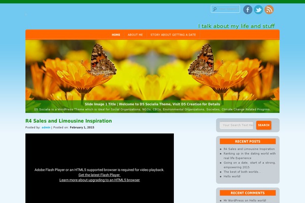 D5 Socialia theme site design template sample