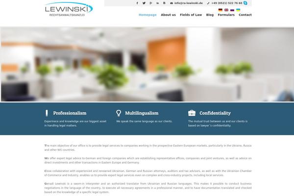 Lawyer theme site design template sample