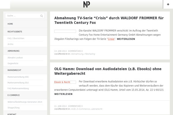Site using Shariff Wrapper plugin