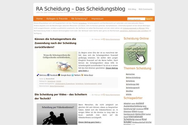 Love The Orange theme site design template sample