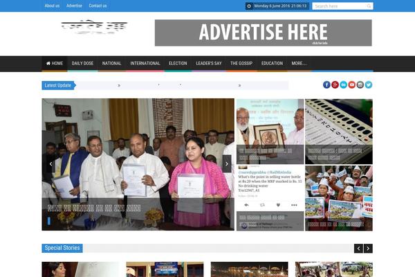 SaladMag theme site design template sample