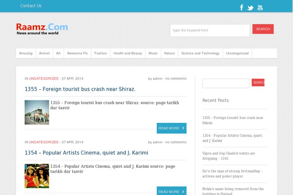 raamz.com site used VertiMagazine