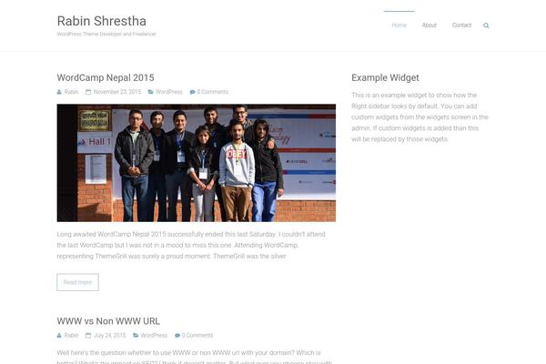 Ample theme site design template sample