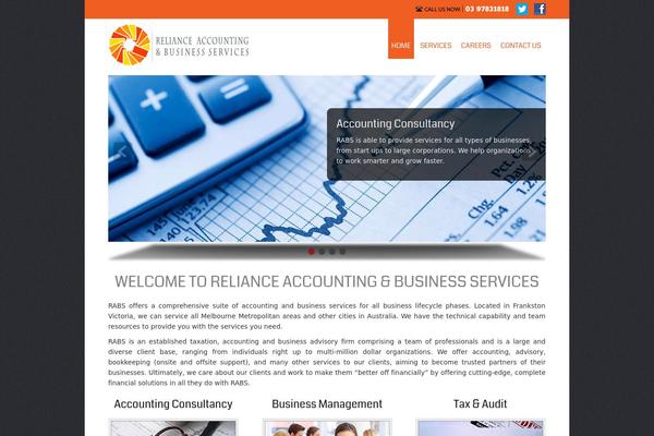 Small Business theme site design template sample