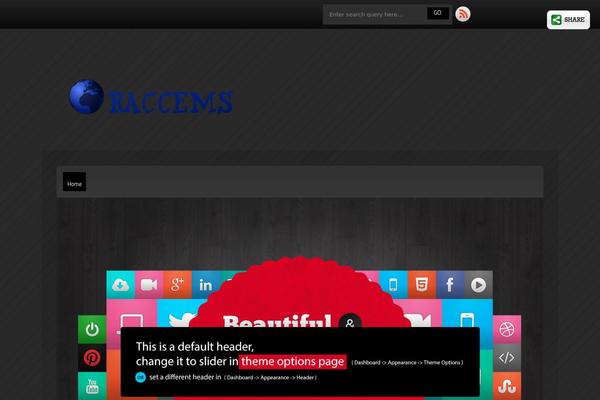 Destro theme site design template sample