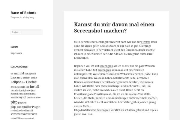 Site using Easy Google Syntax Highlighter plugin