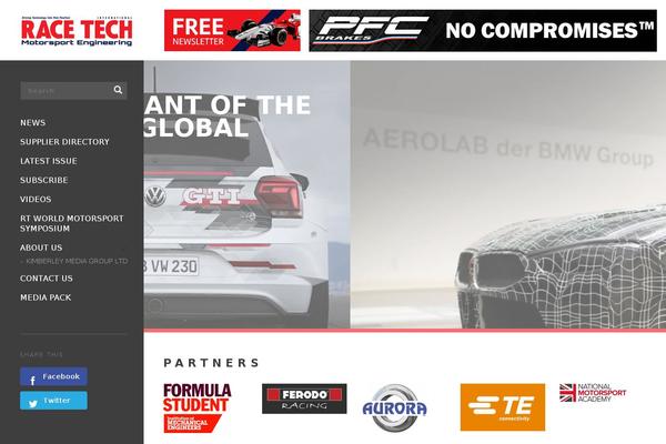 Magazine theme site design template sample