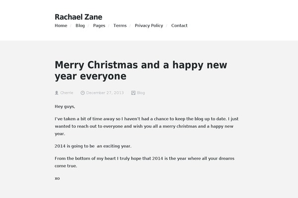 rachaelzane.com site used Acute