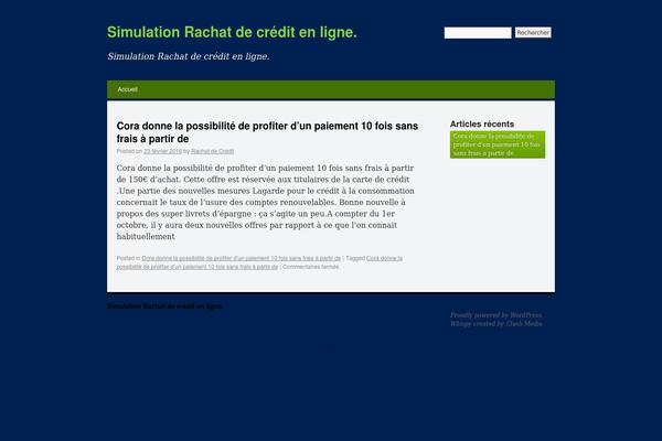 Whispy theme site design template sample