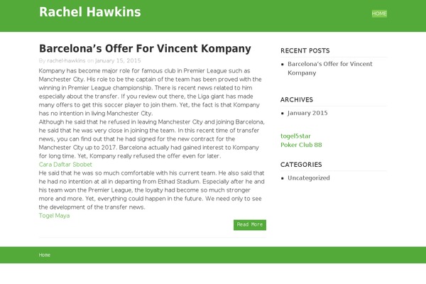 rachel-hawkins.com site used Yala Mag